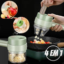 Turbo Triturador de Alimentos e Escova de Limpeza- USB
